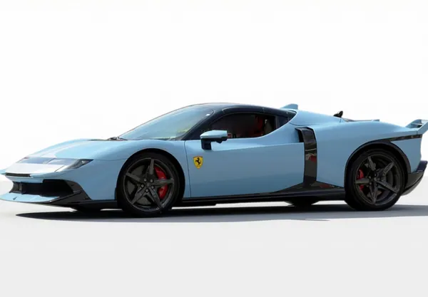ماکت Ferrari 849 Testarossa Assetto Fiorano رنگ Azzurro La Plata با طرح رنگ Bianco Cervino (BBRC329G) BBR
