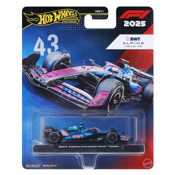 ماکت تیم BWT آلپین فرمول یک ۲۰۲۵ (۴۳)، سری Premium Hot Wheels