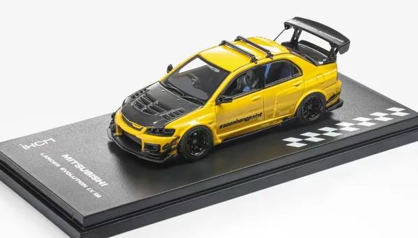 ماکت Mitsubishi Lancer Evolution زرد (Lightning Yellow)، عرضه: اواسط نوامبر ۲۰۲۶ IHCM
