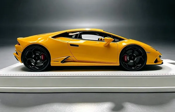 ماکت Lamborghini Huracán Evo زرد Inti Yellow K.X.C Models