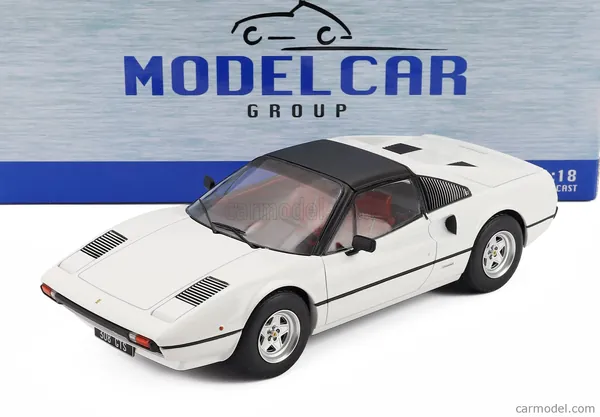 ماکت Ferrari 308 GTS مدل ۱۹۷۷ با سقف بسته، سفید (MCG18664) MCG