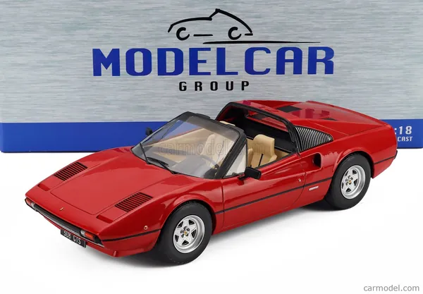 ماکت Ferrari 308 GTS Spider مدل ۱۹۷۷ با سقف باز، قرمز (MCG18171) MCG