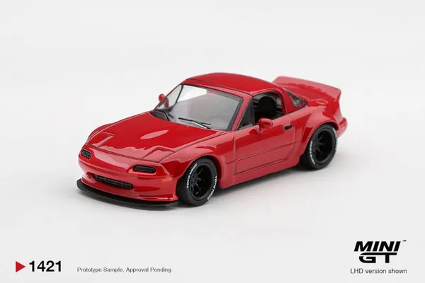 ماکت Mazda MX-5 (NA) Pandem رنگ Classic Red، عرضه: سه‌ماهه اول ۲۰۲۷ (MGT01421) MINI GT