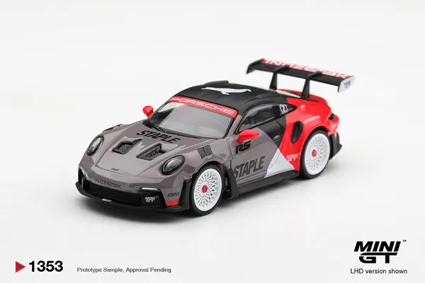 ماکت پورشه ۹۱۱ GT3 RS طرح STAPLE × INOZETEK (MGT01353) MINI GT