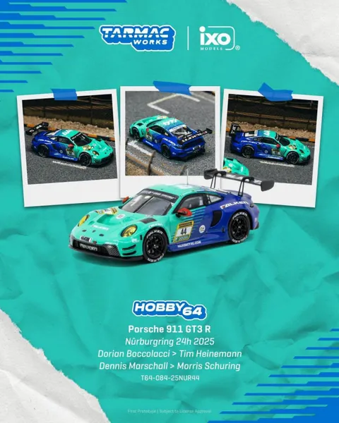 ماکت Porsche 911 GT3 R، مسابقه ۲۴ ساعته نوربرگرینگ ۲۰۲۵ Tarmac Works